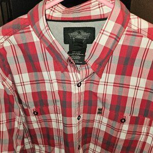Harley Davidson Men Long Sleeve Button Down Shirt